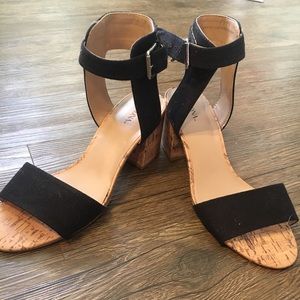 Ankle strap block heels